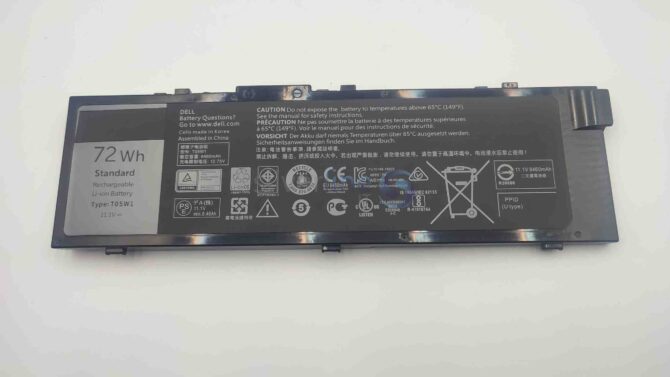 Dell Precision 7520 _ 7510 _ 7720 _ 7710 Notebook Battery Battery 72Wh T05W1 _ GR5D3