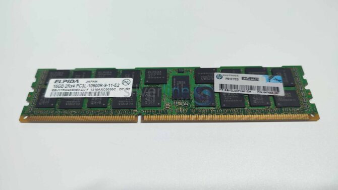 HPE-16GB-(1x16GB)-Dual-Rank-x4-PC3L-10600-(DDR3-1333)-Registered-CAS-9-LP-Memory-Kit-647901-B21-/-647653-081-/-664692-001-/-647901-S21-Hp-Proliant-Server-G8-Series - Image 3