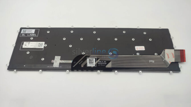 Dell Inspiron 15-7566 7567 5567 5565 5568 5570 5575 7566 Dell G3 3500 G5 SE 5505 Backlit Keyboard Red Letters 03R0JR / G9VK7 NSK-EC3BW - Image 2