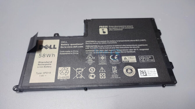 Dell Latitude 3450 / 3550 Note Book Battery 58Wh 0PD19 / R77WV / 58DP4 / 086JK8 - Image 2