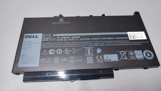 Dell Latitude E7470 E7270 Laptop 11.4V 42Wh Battery 07CJRC V6VMN 0KNM09 021X15 0TX283 - Image 2