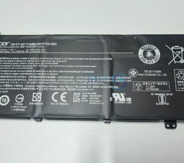 Acer Aspire Battery A515 3ICP7,Spin SP314,SF314, 11.55V 61.9Wh 5360mAh AC17A8M / KT.0030G.018