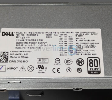 Dell Precision T5500 Workstation Power Supply 875W 0W299G / 0J556T