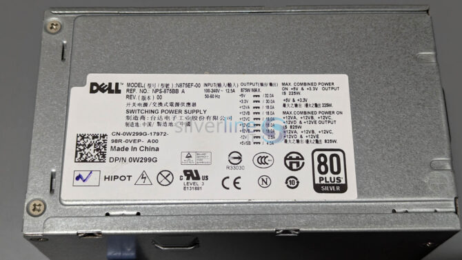Dell Precision T5500 Workstation Power Supply 875W 0W299G / 0J556T