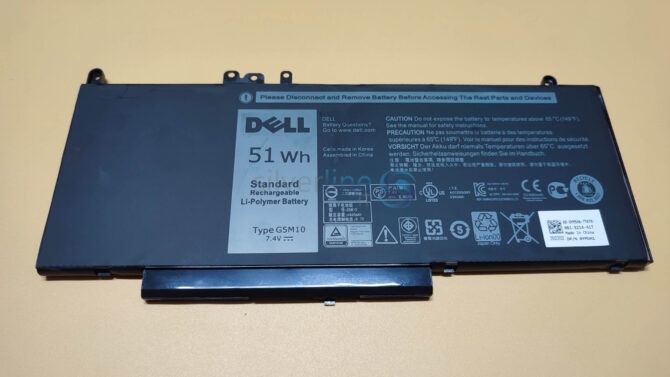 Dell Latitude E5450 / E5470 / E5550 / E5570 Battery 51Wh 0WYJC2 / 8V5GX / G5M10 - Image 2