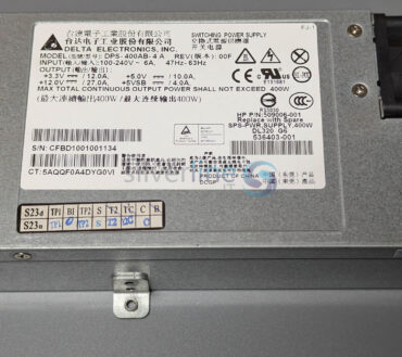 HP PROLIANT DL120 G6 / DL120 G7 / DL320 G6 400W SERVER POWER SUPPLY 509006-001 / 536403-001 / DPS-400AB-4A