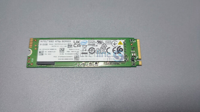 Intel 670p Series M.2 2280 512GB PCIe NVMe 3.0 x4 QLC Internal Solid State Drive (SSD) SSDPEKNU512GZX1 - Image 3