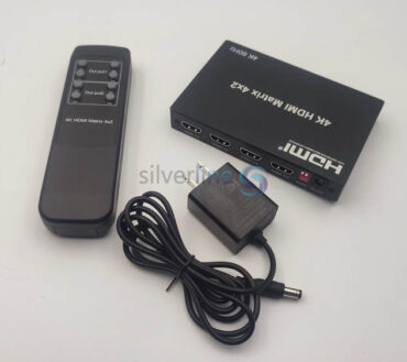 4K HDMI MATRIX 4x2 4K 60Hz SPLITTER HDMI SWITCH 4 PIN 2 OUT
